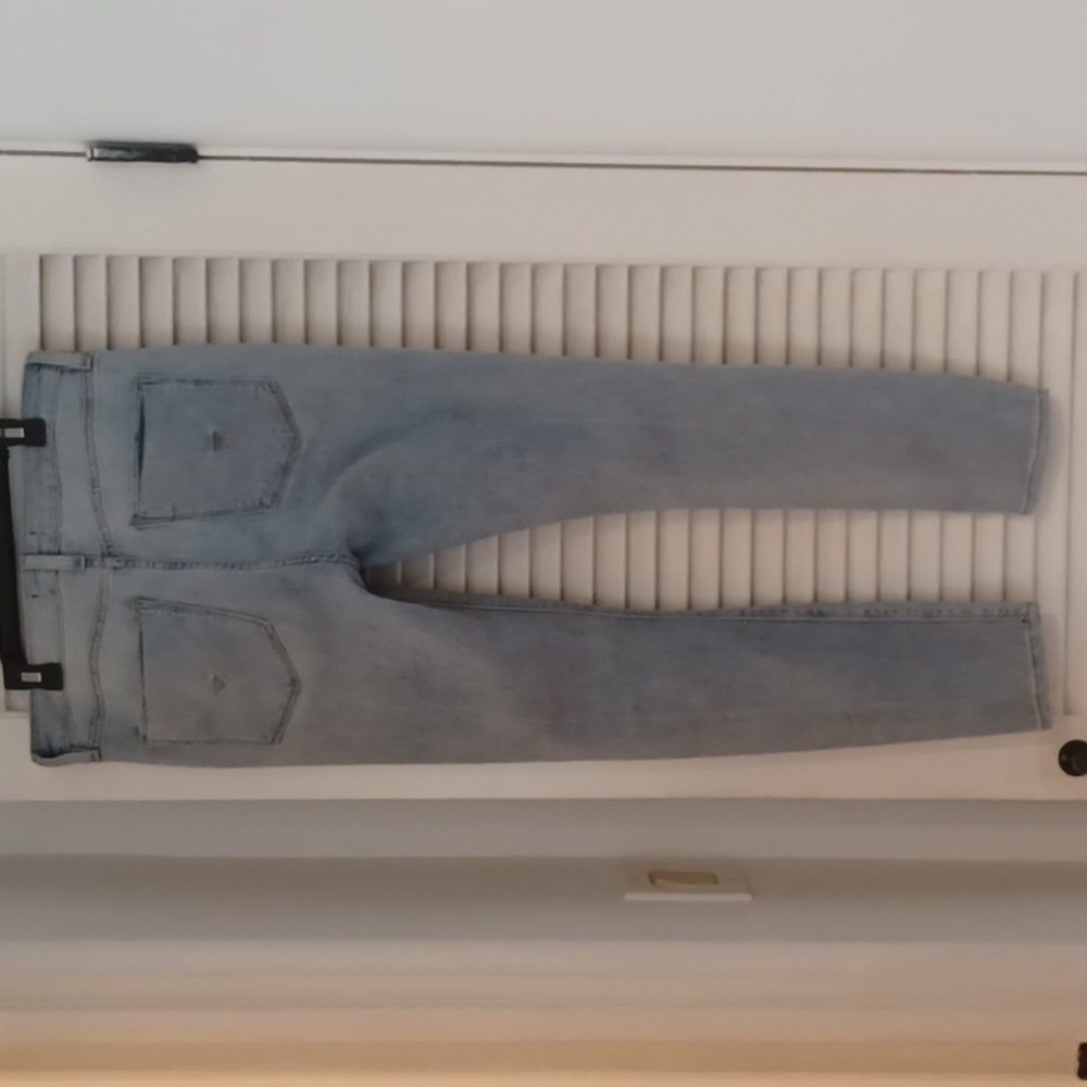 Hudson Barbara Super Skinny Jeans Size 30 high rise distressed Faded Blue - Picture 2 of 16